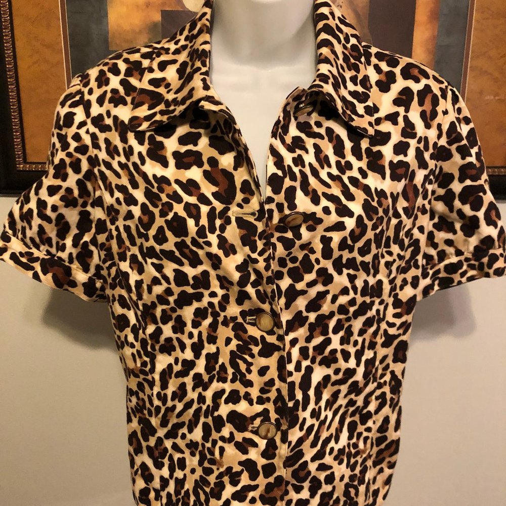 Jones NY Animal Print Jacket